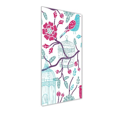 Verticale foto op glas Vogelkooien