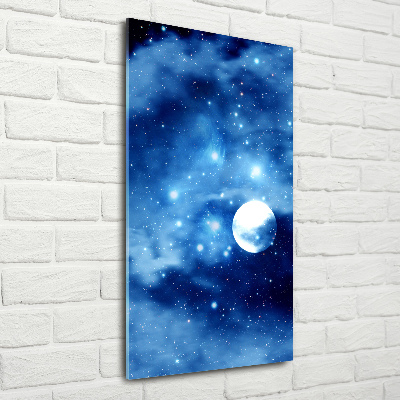 Verticaal glasschilderij Volle maan