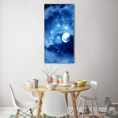 Verticaal glasschilderij Volle maan