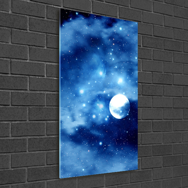 Verticaal glasschilderij Volle maan