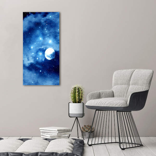 Verticaal glasschilderij Volle maan