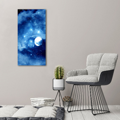 Verticaal glasschilderij Volle maan