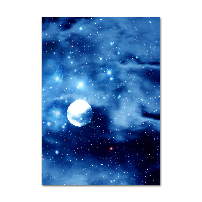 Verticaal glasschilderij Volle maan