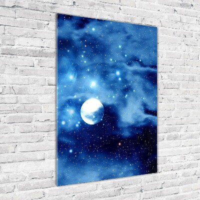 Verticaal glasschilderij Volle maan