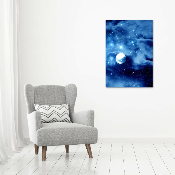 Verticaal glasschilderij Volle maan