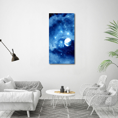 Verticaal glasschilderij Volle maan