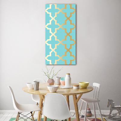 Verticale glasfoto Arabisch patroon