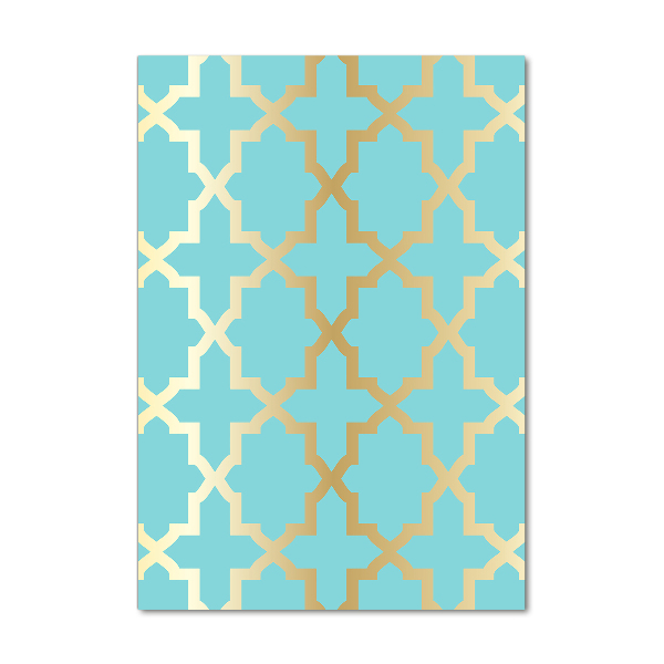 Verticale glasfoto Arabisch patroon