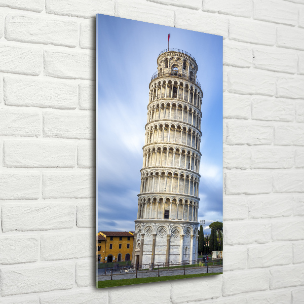 Verticale foto op glas Scheve Toren van Pisa
