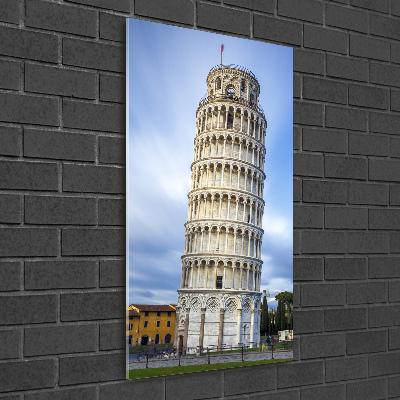 Verticale foto op glas Scheve Toren van Pisa