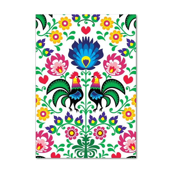 Verticale foto op glas Etnisch patroon