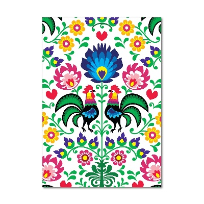 Verticale foto op glas Etnisch patroon