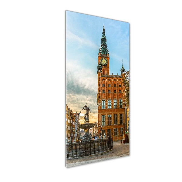 Verticale glasfoto Gdansk, Polen