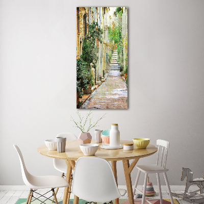 Verticale foto op glas Italiaanse straten