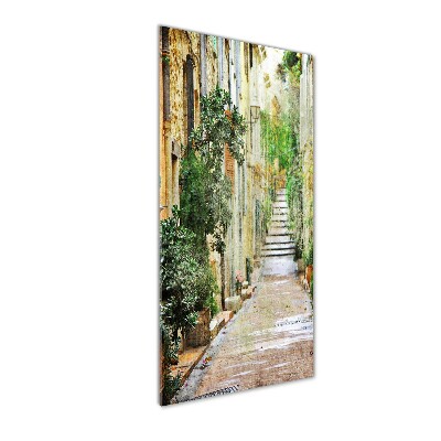 Verticale foto op glas Italiaanse straten