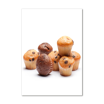 Verticale glasfoto Cupcakes