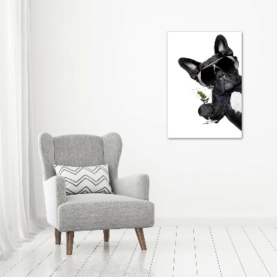 Foto obraz zdjęcie na szkle pionowy Piez z martini