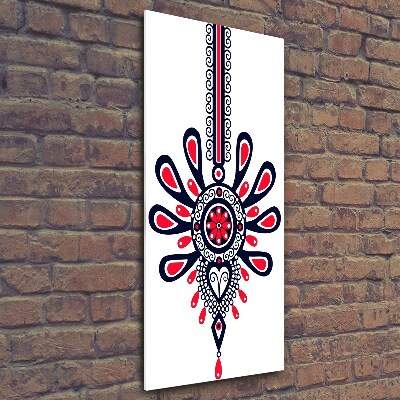 Verticale glasfoto Pools volkspatroon