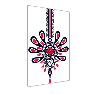 Verticale glasfoto Pools volkspatroon