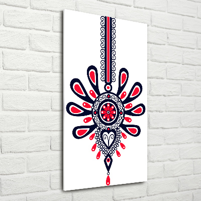 Verticale glasfoto Pools volkspatroon