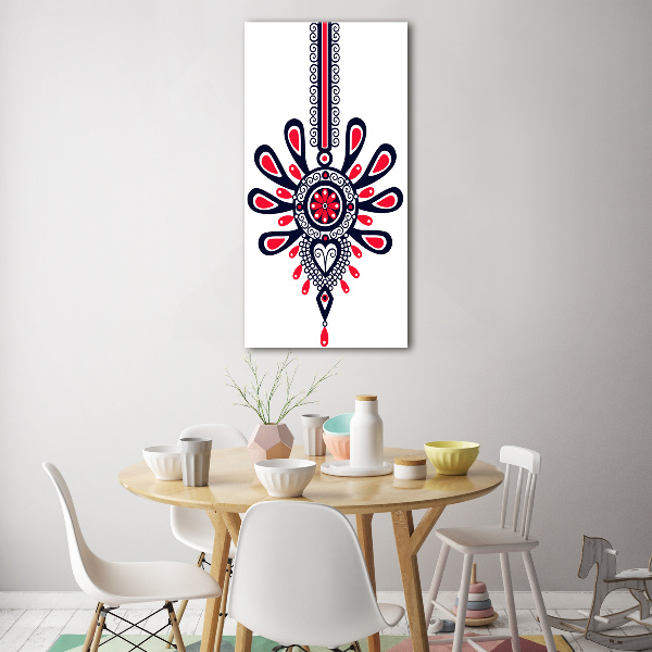 Verticale glasfoto Pools volkspatroon