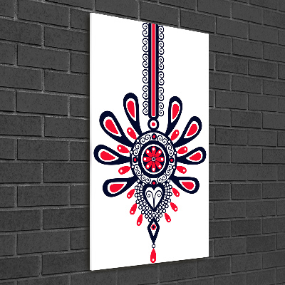 Verticale glasfoto Pools volkspatroon