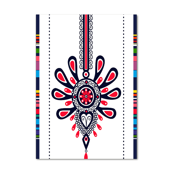 Verticale glasfoto Pools volkspatroon