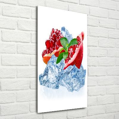 Verticale glasfoto Granaat