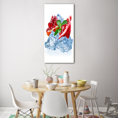 Verticale glasfoto Granaat