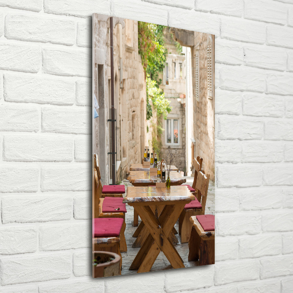 Verticale glasfoto Korčula, Kroatië