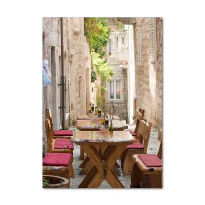 Verticale glasfoto Korčula, Kroatië