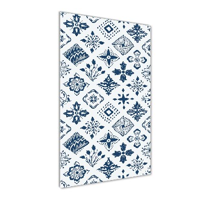 Foto obraz zdjęcie na szkle pionowy Kwiecisty wzór