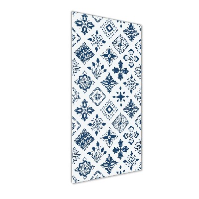 Foto obraz zdjęcie na szkle pionowy Kwiecisty wzór