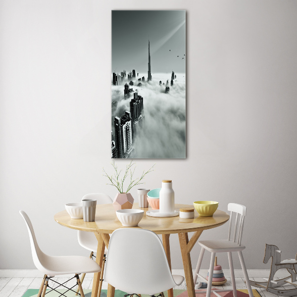 Verticale glasfoto Wolkenkrabbers