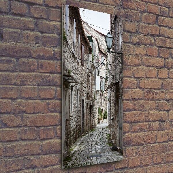 Verticale glasfoto Kroatiëstraat