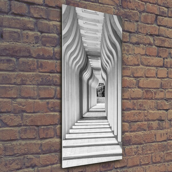 Verticale foto op glas Hal