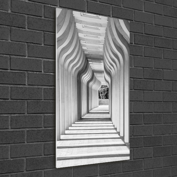Verticale foto op glas Hal