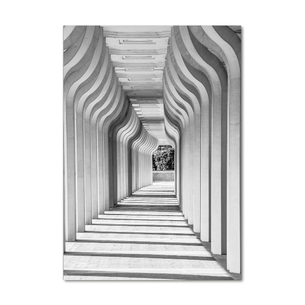 Verticale foto op glas Hal