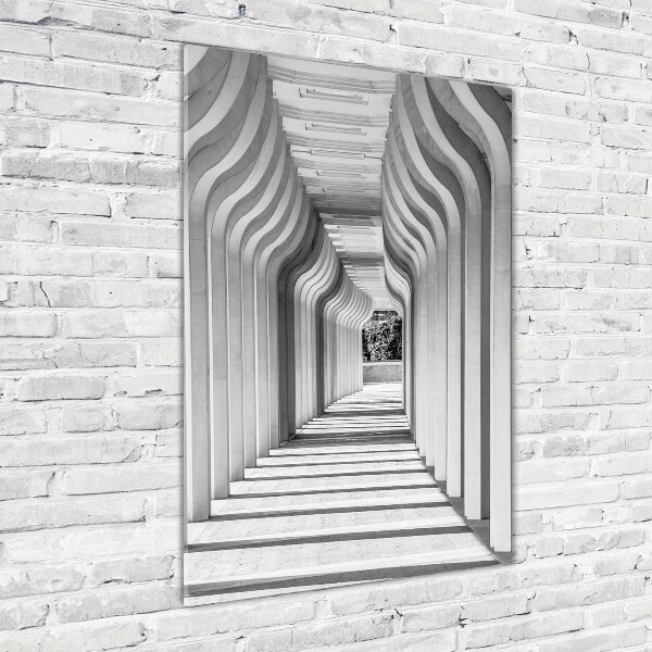 Verticale foto op glas Hal