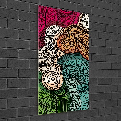 Foto obraz na szkle pionowy Abstrakcyjne pióra