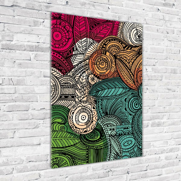 Foto obraz na szkle pionowy Abstrakcyjne pióra