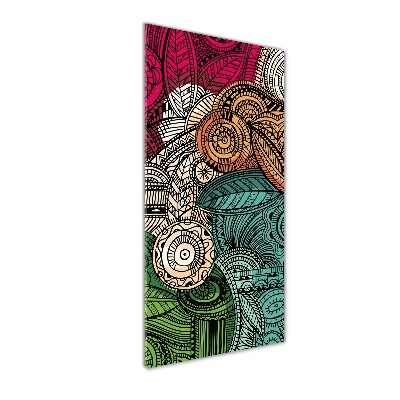 Foto obraz na szkle pionowy Abstrakcyjne pióra