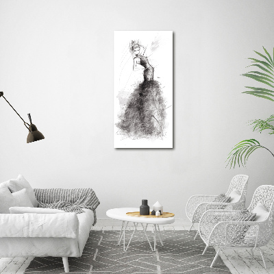 Verticale foto op glas Mode-illustratie