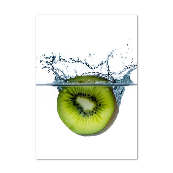 Verticale glasfoto Fruit onder water