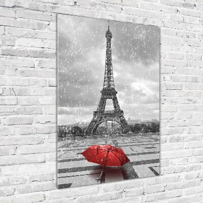 Verticaal glasschilderij Eiffeltoren Parijs