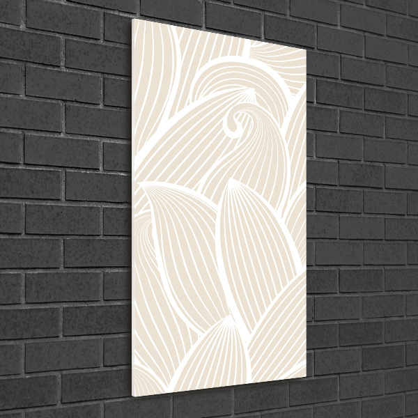 Verticaal glasschilderij Bloemblaadjes