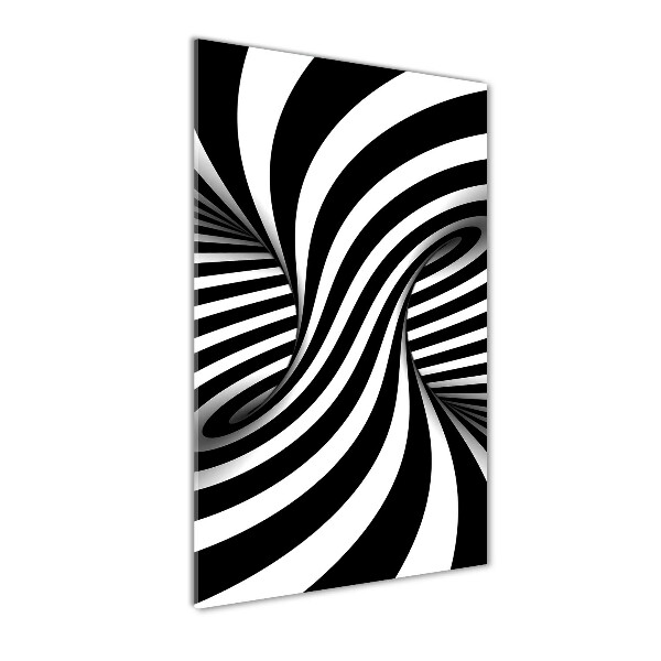 Verticale glasfoto Abstracte wervel