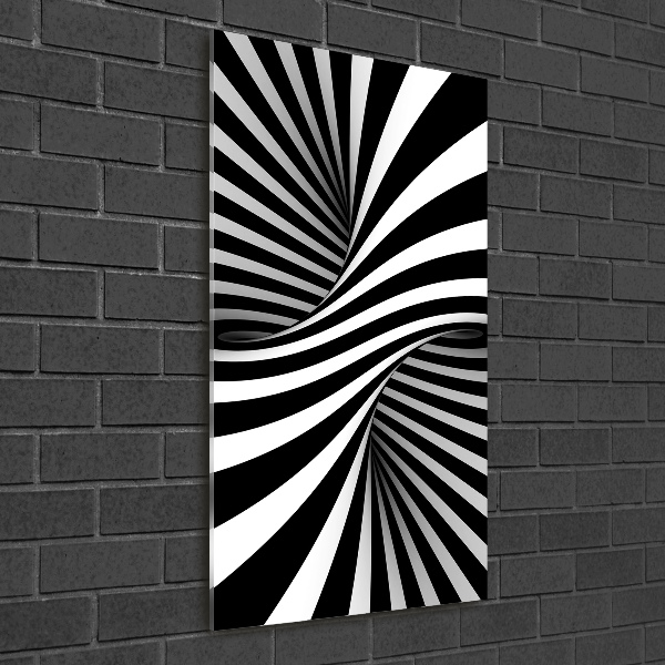 Verticale foto op glas Abstracte wervel