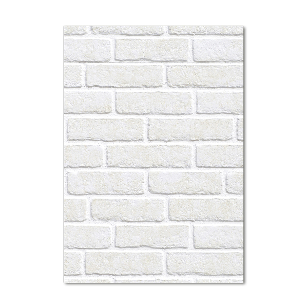 Verticale foto op glas Bakstenen muur