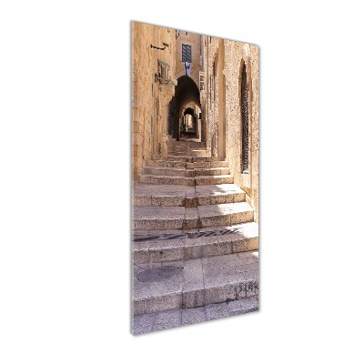 Verticale glasfoto Jeruzalem Israël